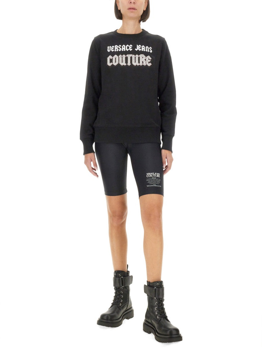 Black Logo Crew Neck Sweatshirt 2