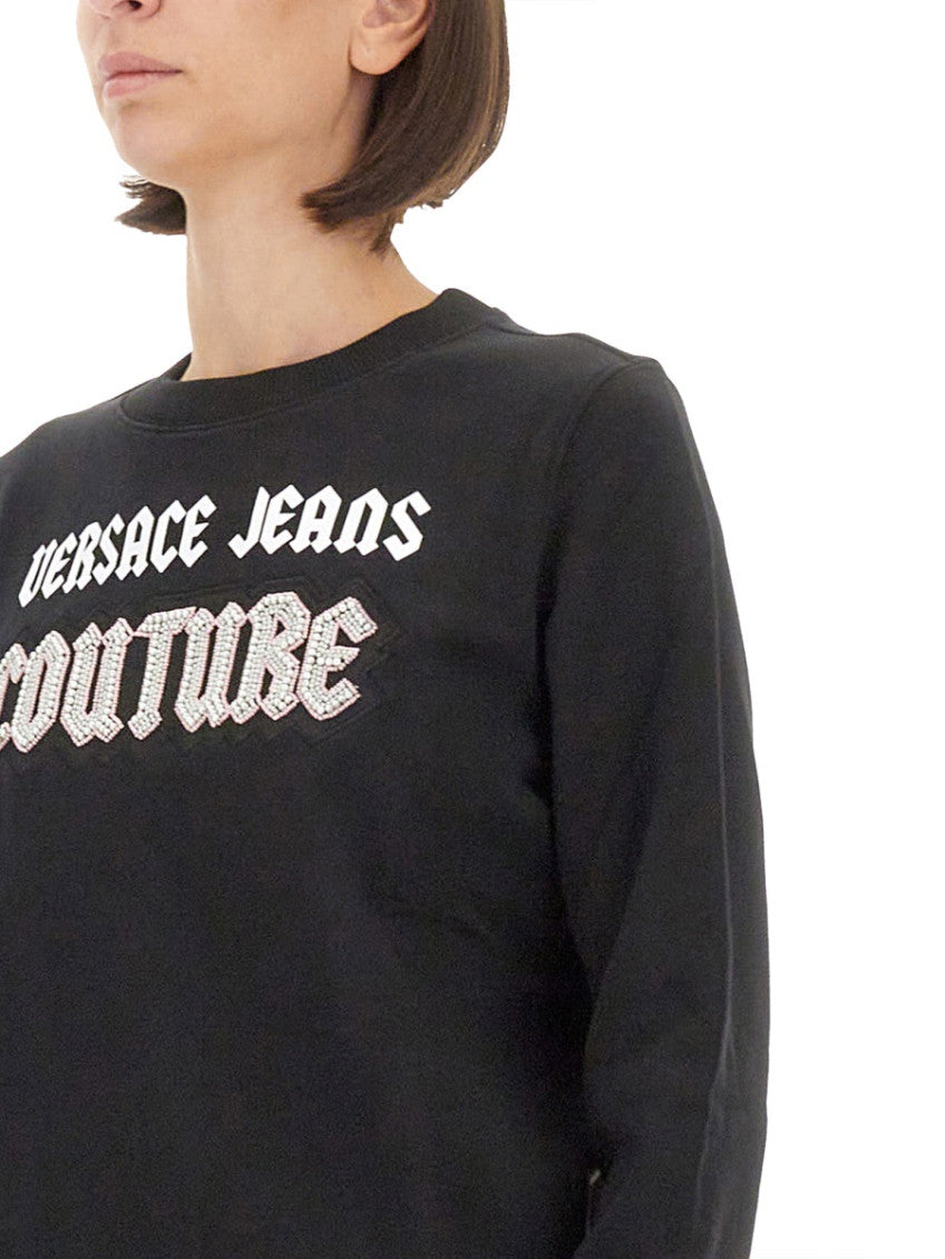 Black Logo Crew Neck Sweatshirt 3