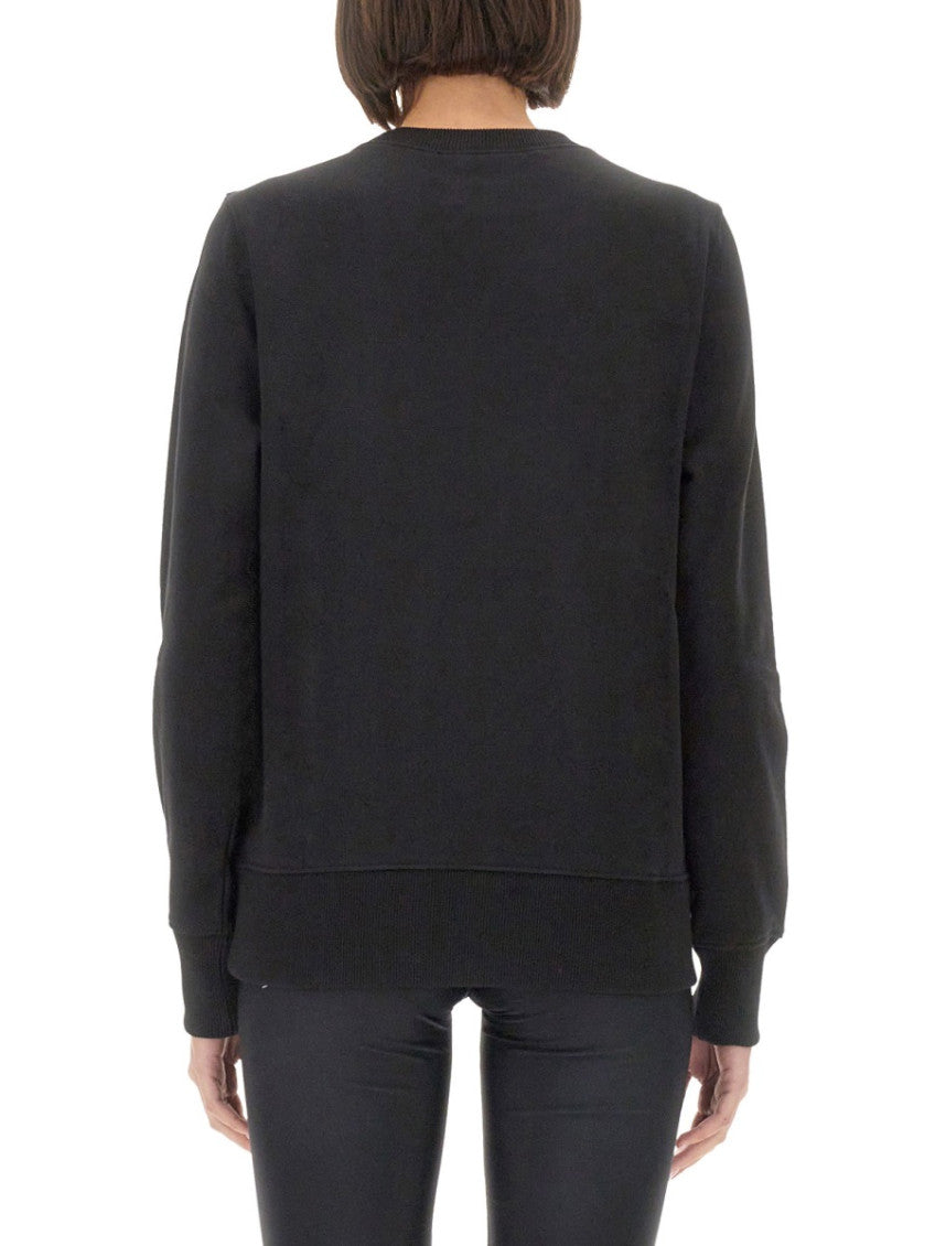 Black Logo Crew Neck Sweatshirt 4