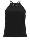 Black Solid Halter Neck Top 1