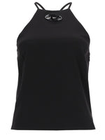 Black Solid Halter Neck Top 1