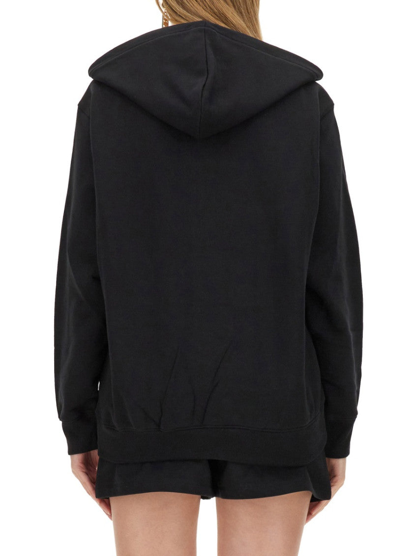 Black Graphic Hood Sweatshirt 3