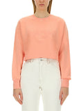 Pink Logo Crew Neck Sweatshirt 1
