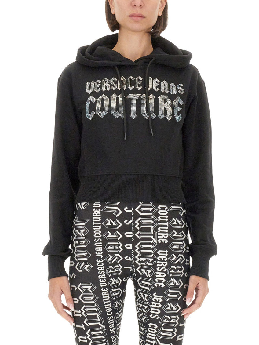 Black Logo Hood Sweatshirt 1