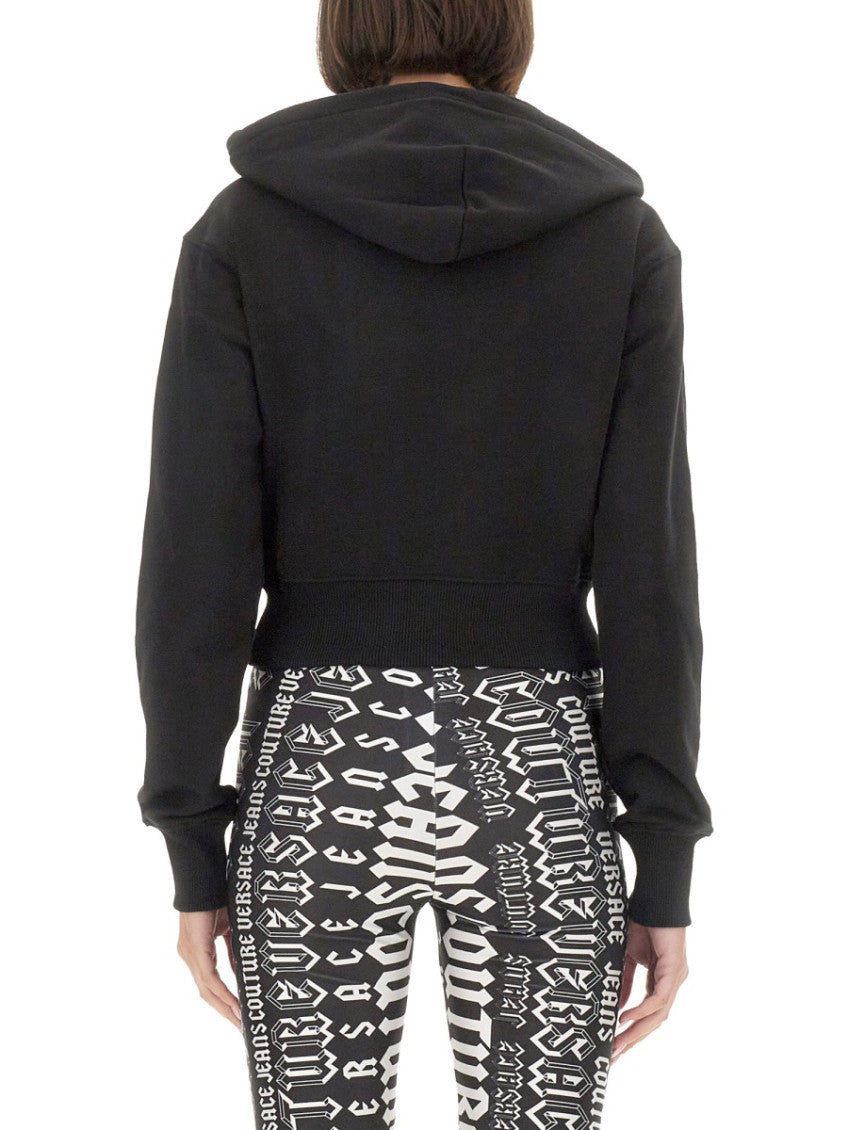 Black Logo Hood Sweatshirt 3
