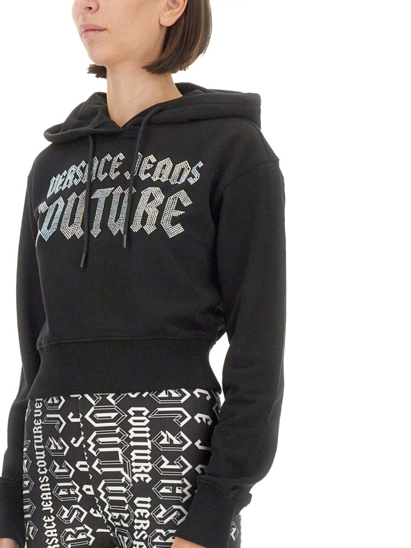 Black Logo Hood Sweatshirt 4