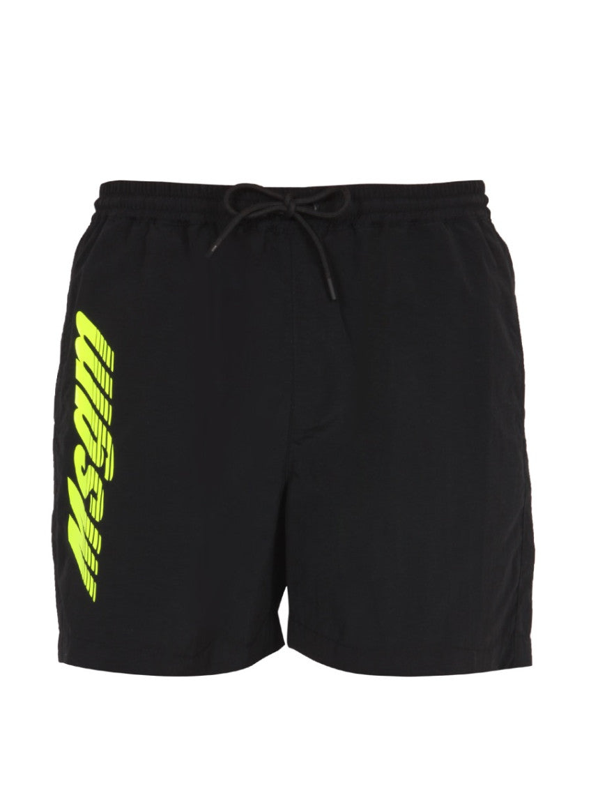 Black Logo Swim Shorts 1