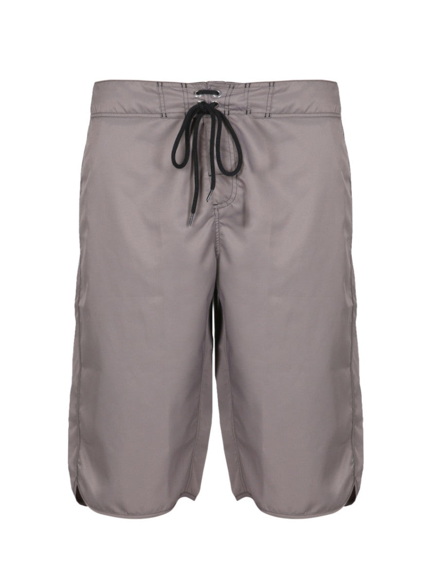 Grey Solid Swim Shorts 1