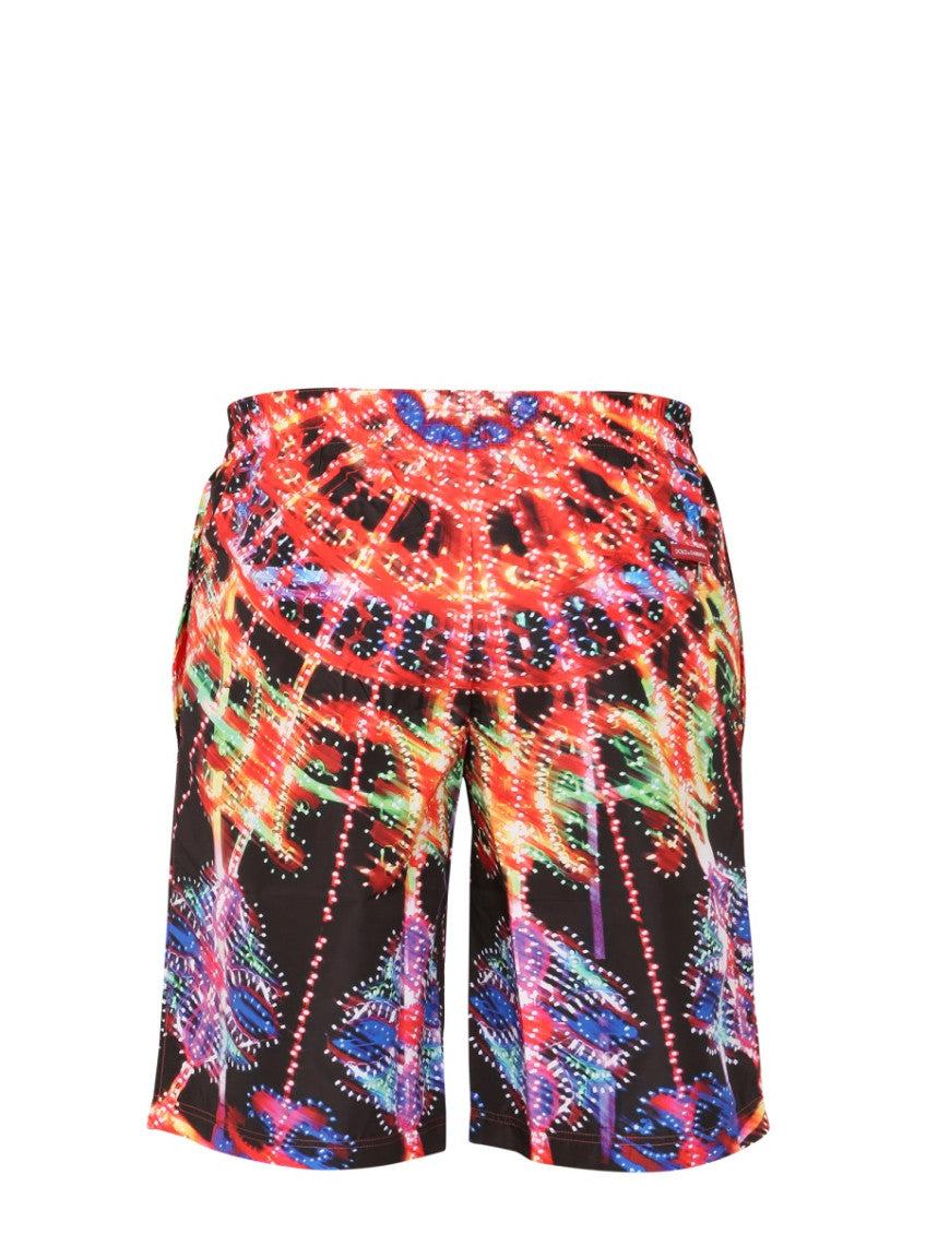 Multicolor Printed Swim Shorts 4