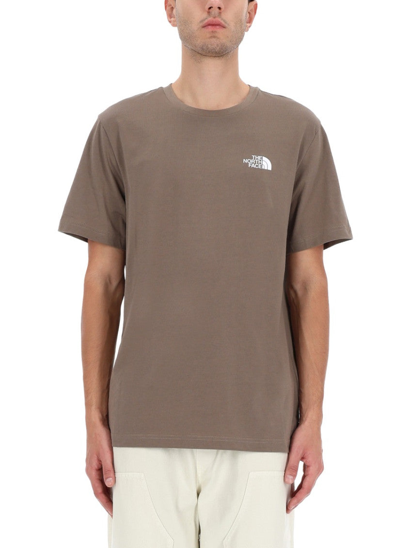Brown Logo Crew Neck T-Shirt 1