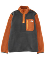 Grey Orange Mock Collar Jacket 1