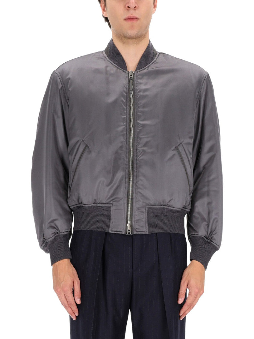 Grey Solid None Jacket 2
