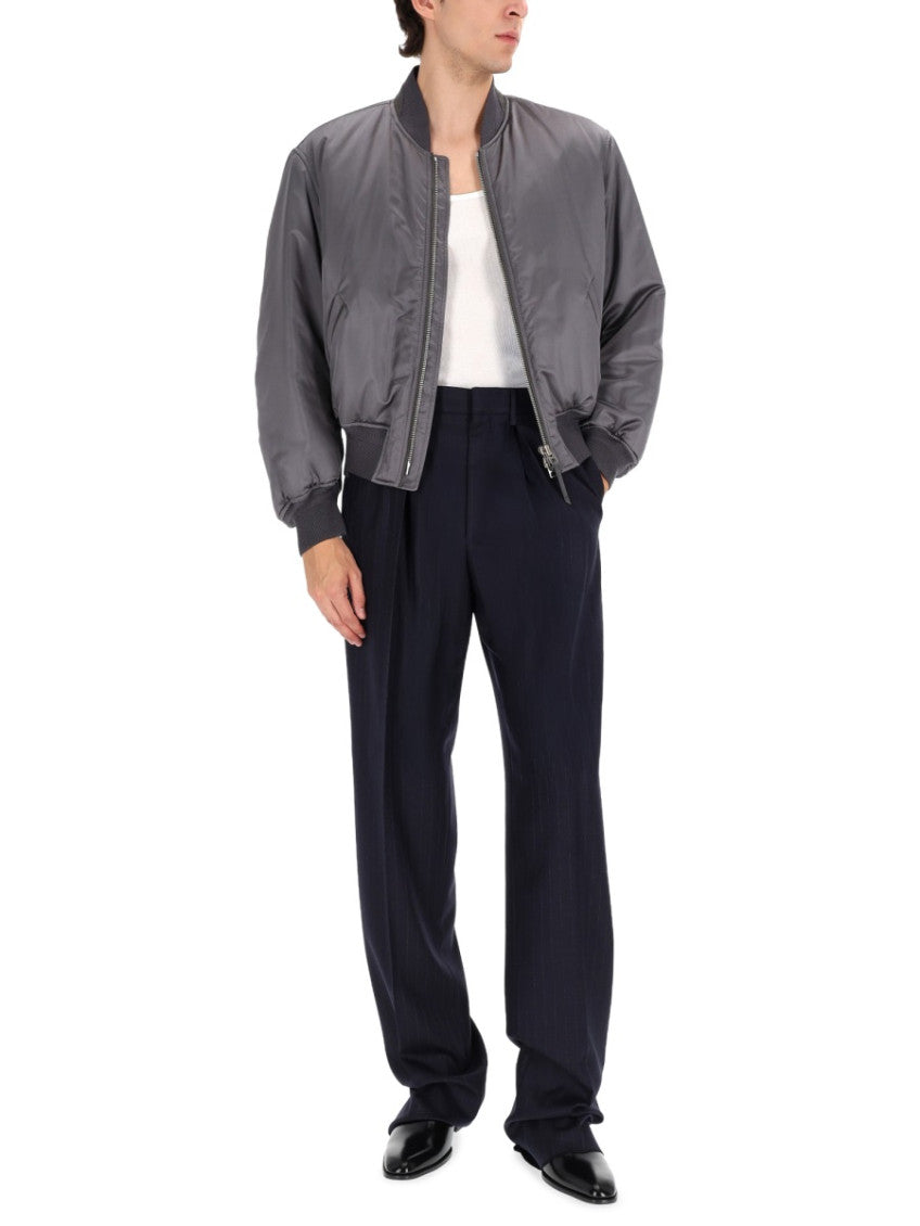 Grey Solid None Jacket 4
