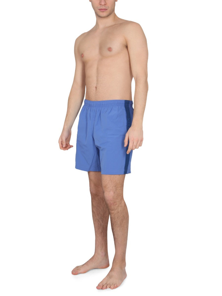 Blue Solid Swimwear 2
