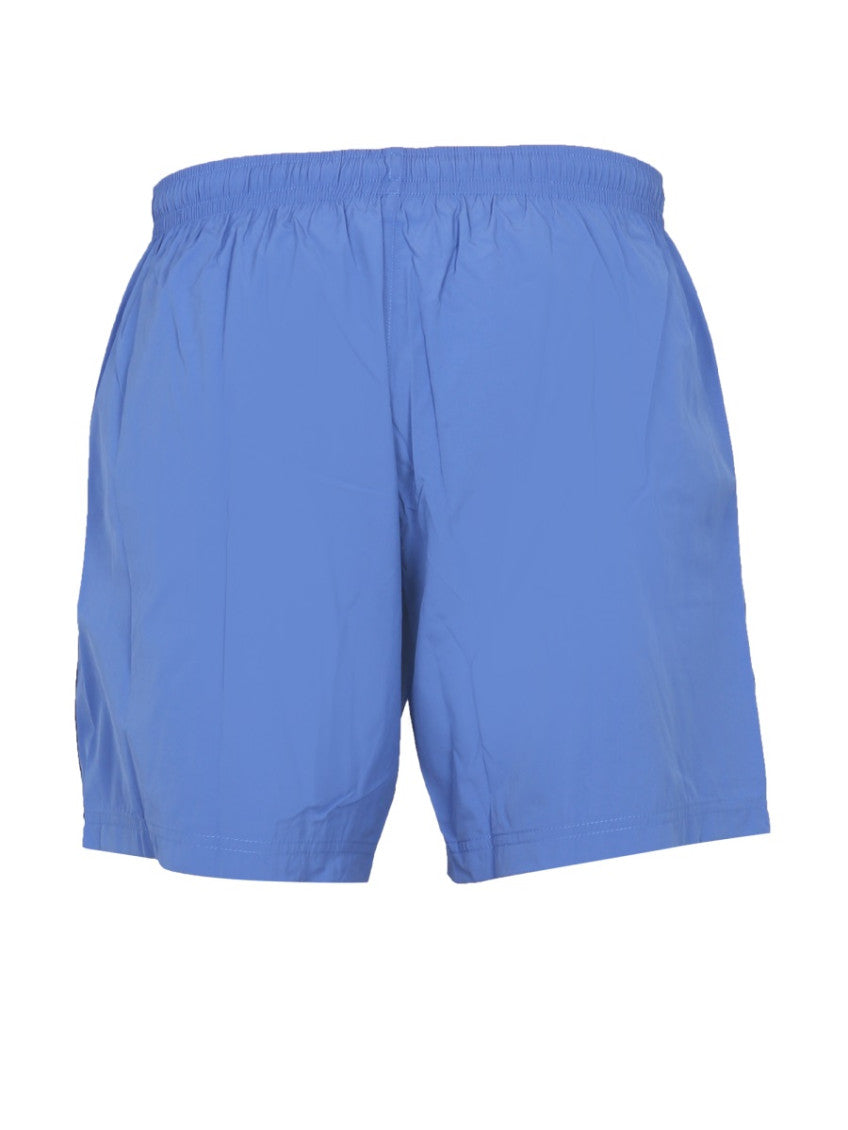 Blue Solid Swimwear 4