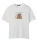 Beige Graphic Crew Neck T-Shirt 1