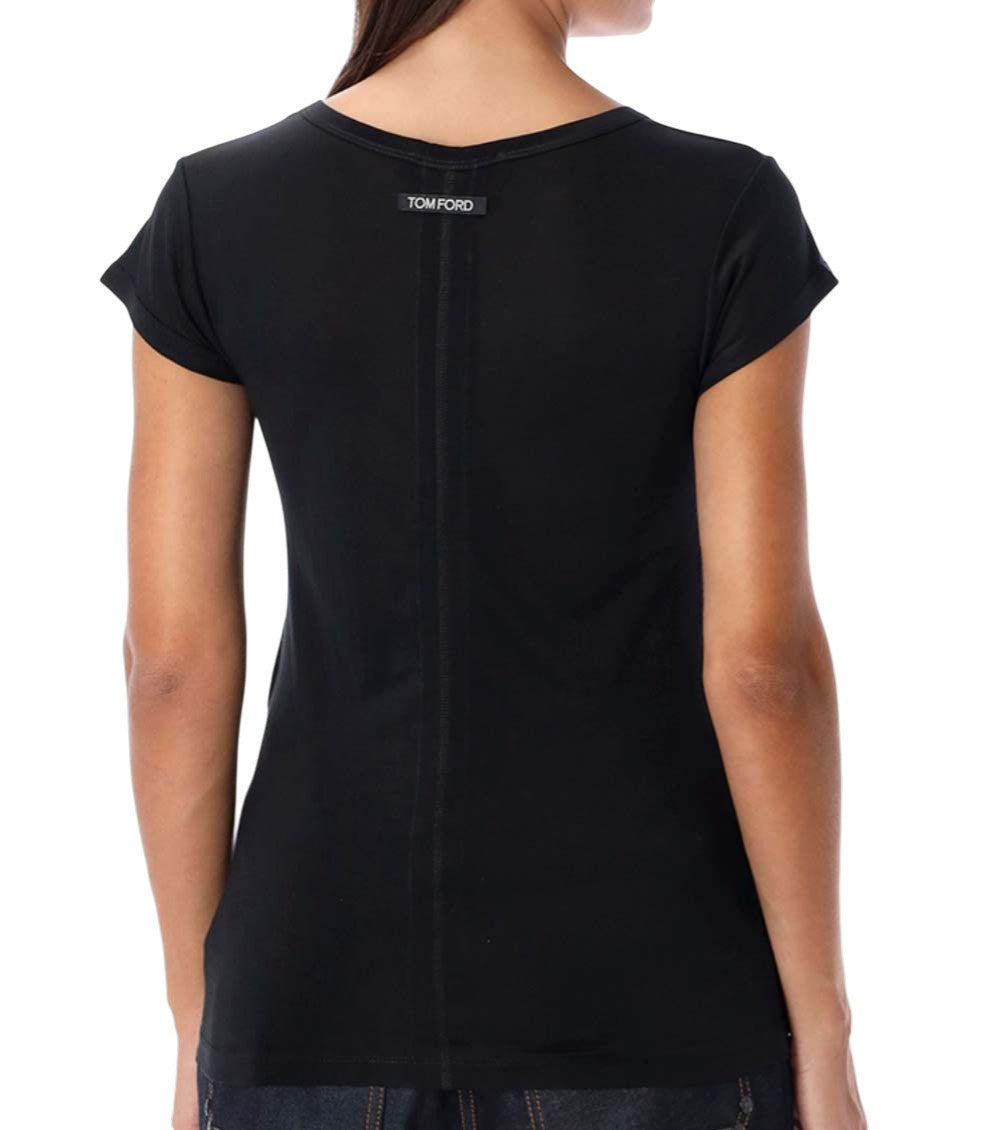 Black Crew Neck Logo T-shirt 2