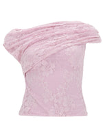 Pink Lace Off Shoulder Top 1