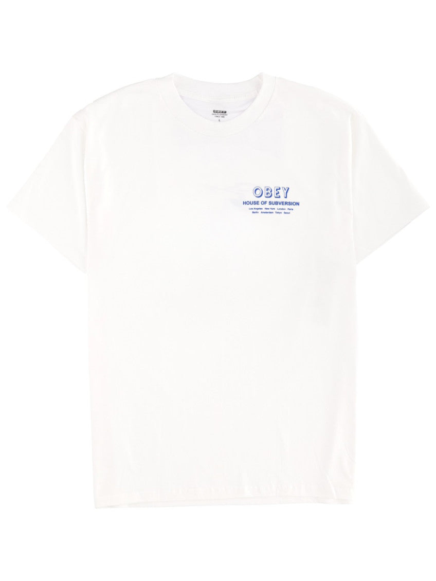 White Logo Crew Neck T-Shirt 1
