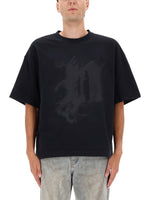 Black Graphic Crew Neck T-Shirt 1
