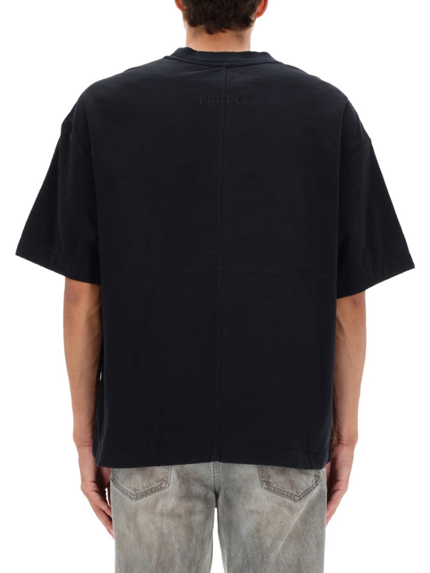 Black Graphic Crew Neck T-Shirt 3