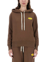 Brown Logo Hood Sweatshirt 1