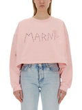 Pink Logo Crew Neck Sweatshirt 1
