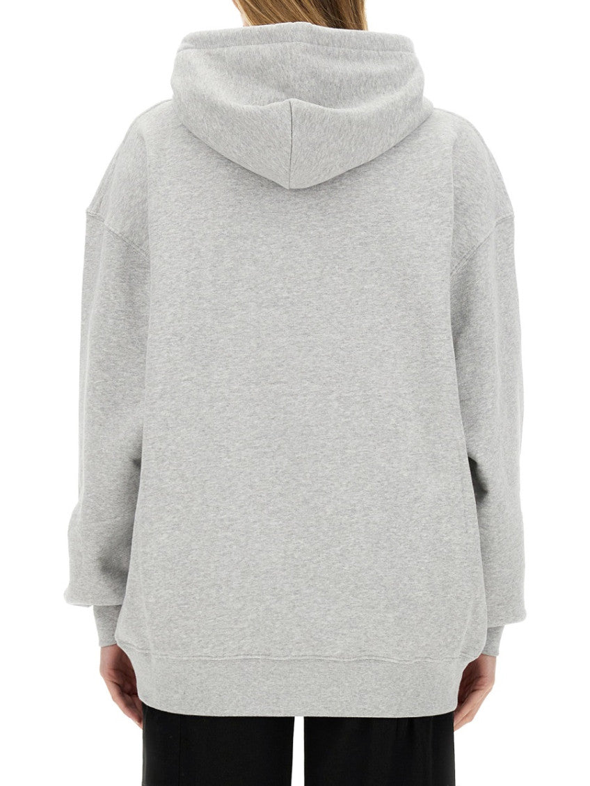 Grey Logo Hood Sweatshirt 3