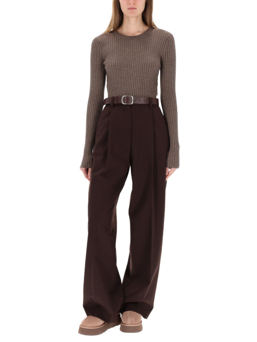 Brown Knitted Round Neck Top 4