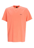 Peach Solid Crew Neck T-Shirt 1
