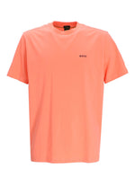 Peach Solid Crew Neck T-Shirt 1