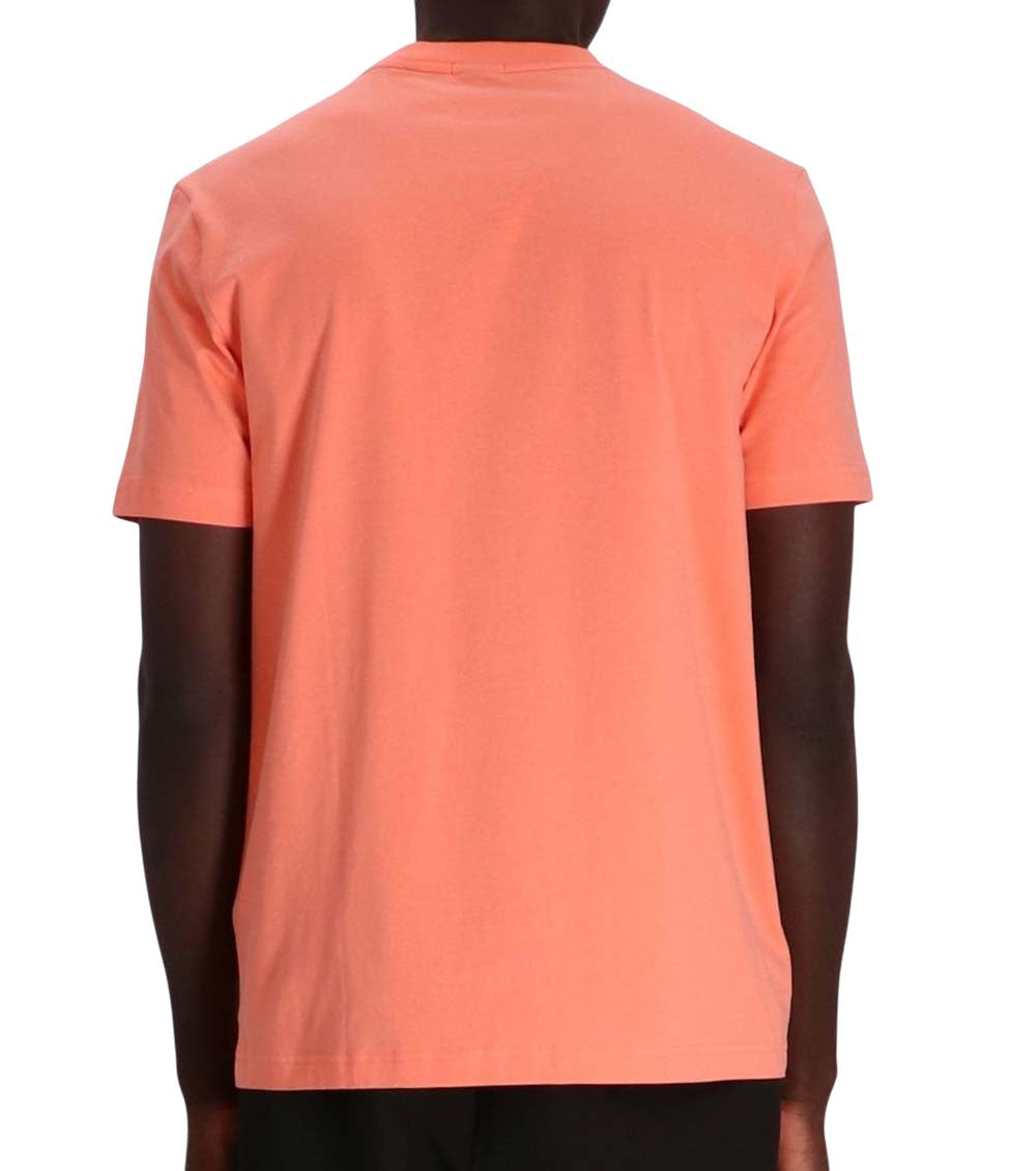 Peach Solid Crew Neck T-Shirt 3
