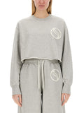 Grey Logo Crew Neck Sweatshirt 1