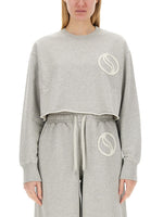 Grey Logo Crew Neck Sweatshirt 1