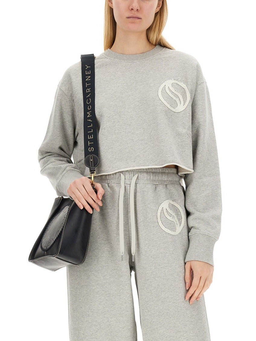 Grey Logo Crew Neck Sweatshirt 4