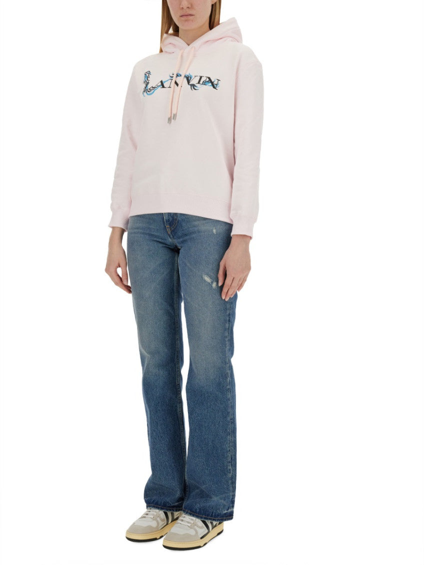Pink Graphic Hood Sweatshirt 2