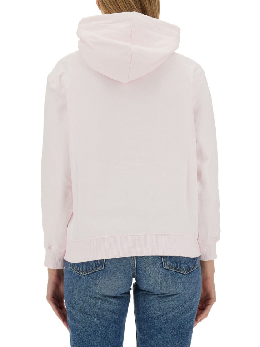 Pink Graphic Hood Sweatshirt 4