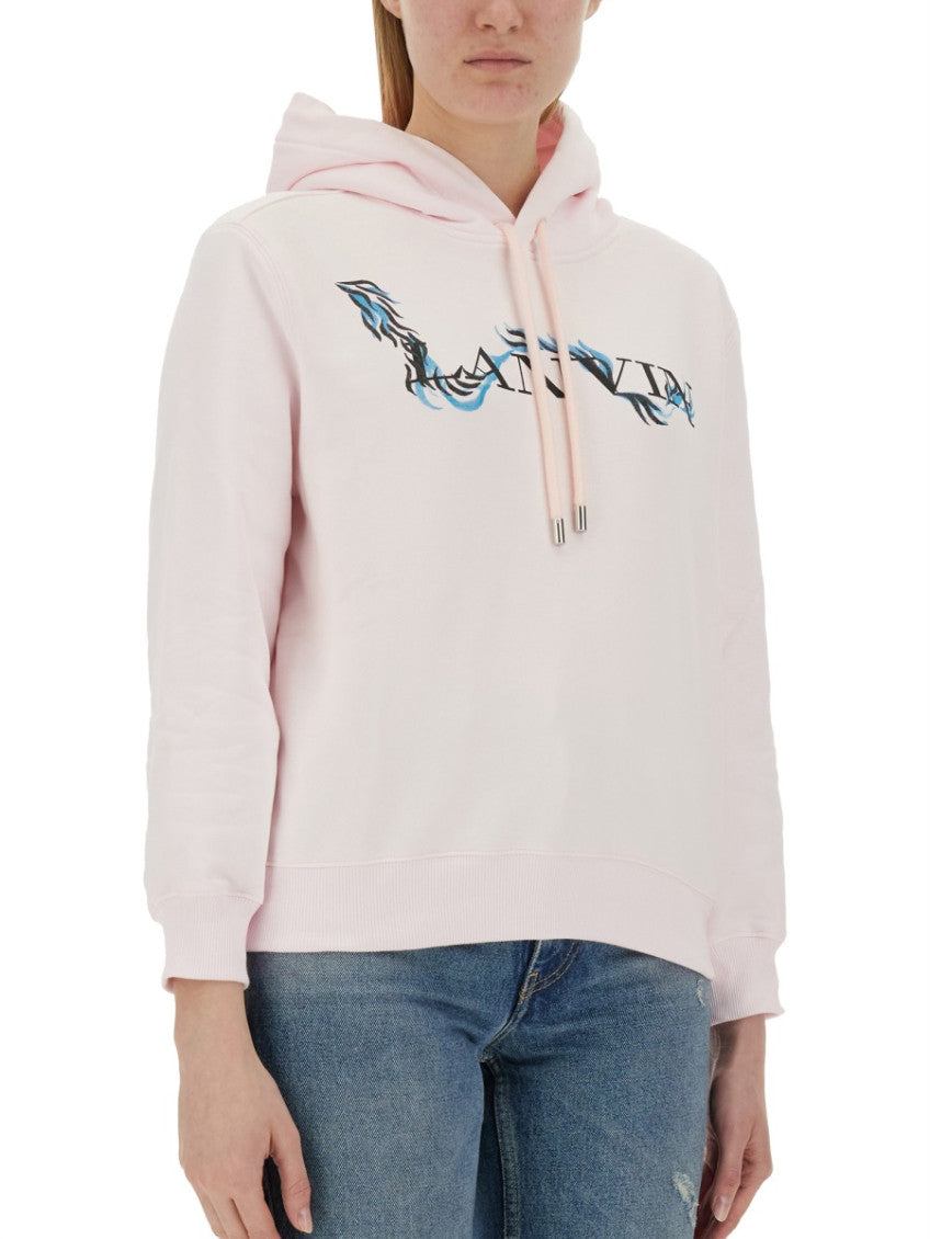 Pink Graphic Hood Sweatshirt 7