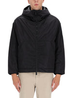 Black Solid Hood Jacket 1