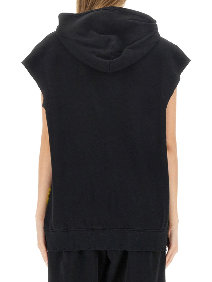 Black Logo Hood Sweatshirt 3