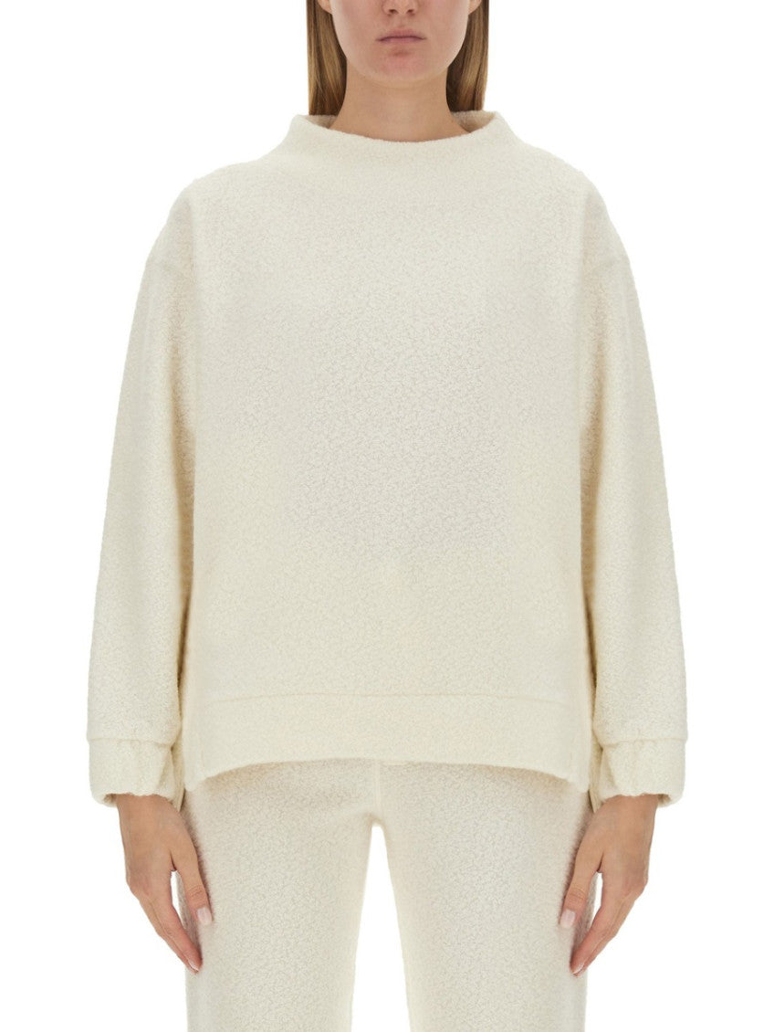 White Crew Neck Sweatshirt 1