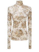 Multicolor Floral Turtle Neck Top 1