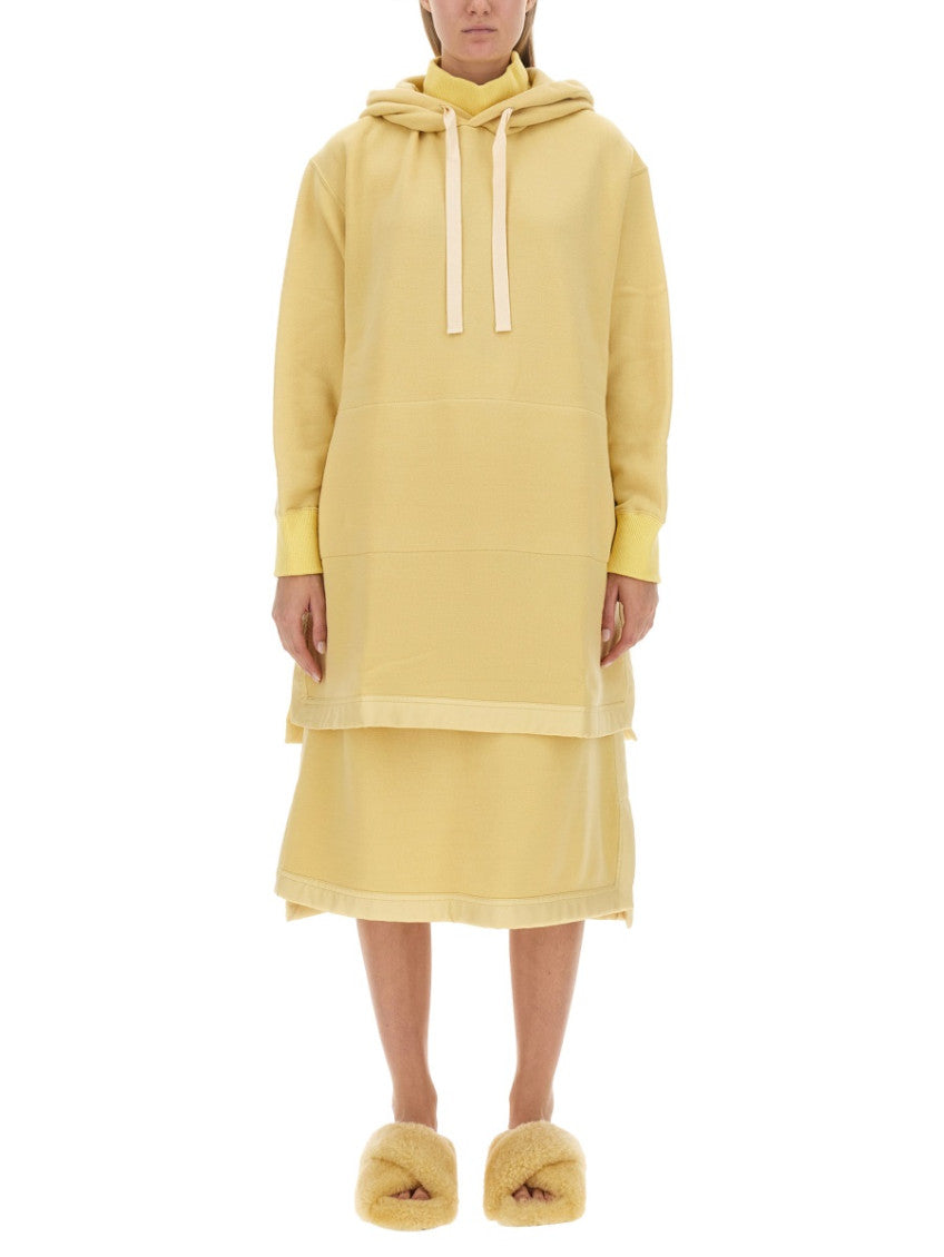 Yellow Solid Hood Sweatshirt 1