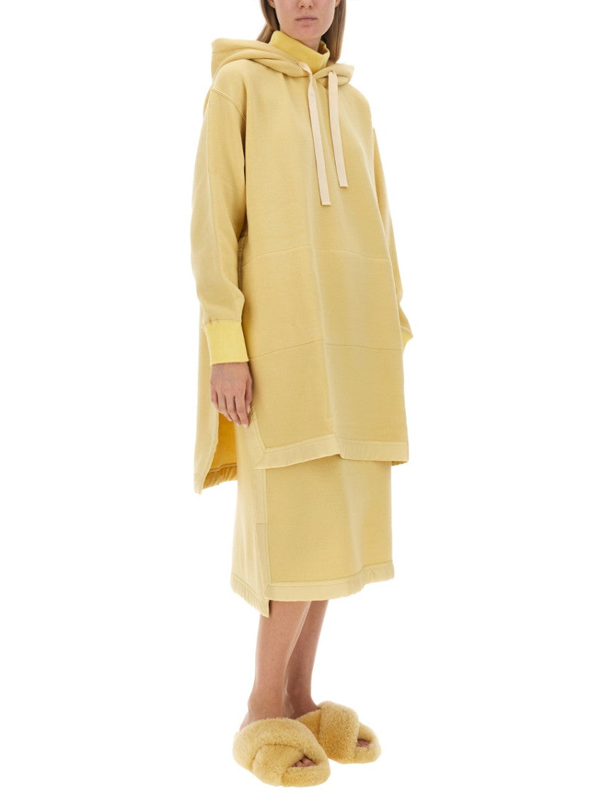 Yellow Solid Hood Sweatshirt 2