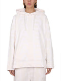White Logo Hood Sweatshirt 1