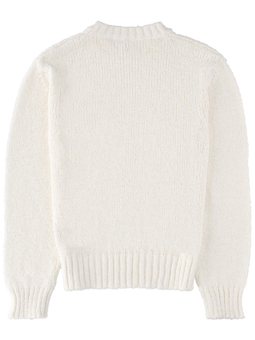 White Crew Neck Sweater 2