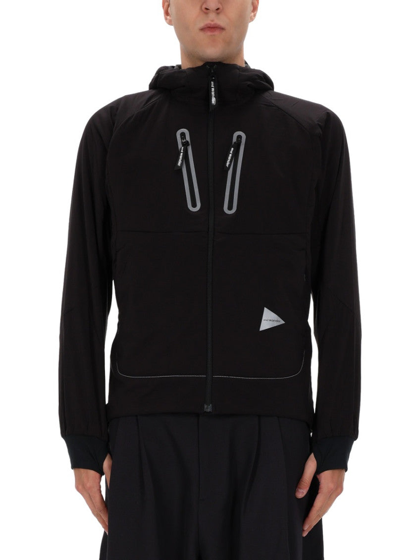 Black Solid Hood Jacket 1