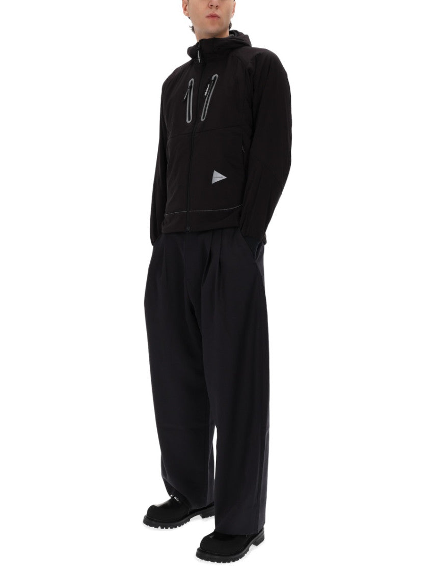 Black Solid Hood Jacket 2