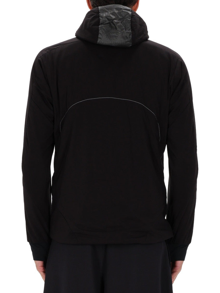 Black Solid Hood Jacket 3