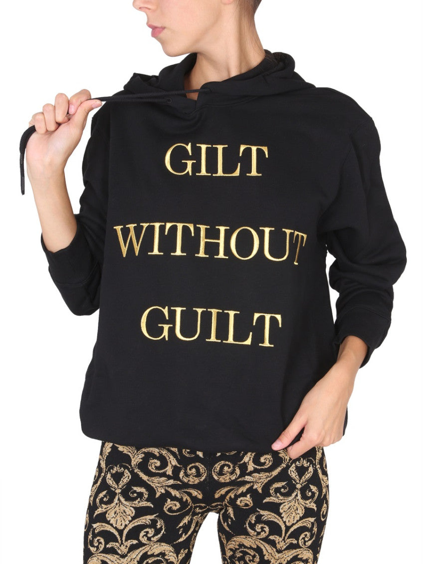 Black Logo Hood Sweatshirt 3